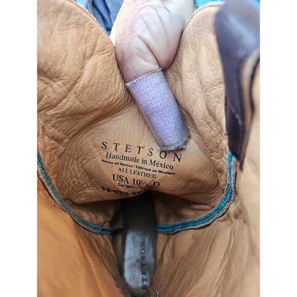 Stetson Mens Handmade Boots size 10.5 D - Picture 4 of 4